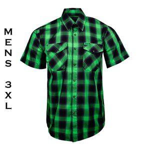 DIXXON FLANNEL - LAGOON BAMBOO Shirt SS - Men's 3XL - Horror Series